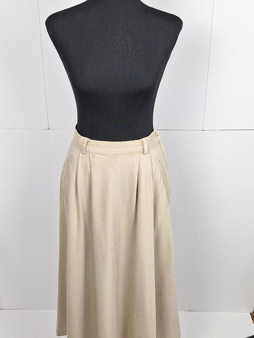 Vintage 90s Banana Republic Safari Khaki Beige Maxi Skirt Maxi Women's Size 10